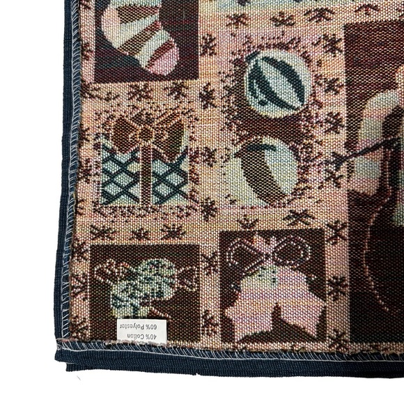 Set of 6 Let It Snow Tapestry Table Placemats Christmas Winter Snowmen 19x12.5” - Picture 6 of 10